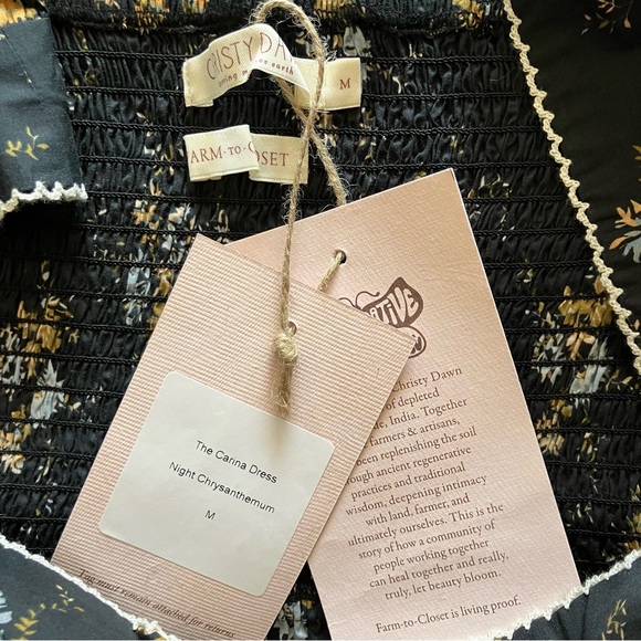 Christy Dawn The Carina Dress in Night Chrysanthemum - Size Medium - Picture 9 of 11